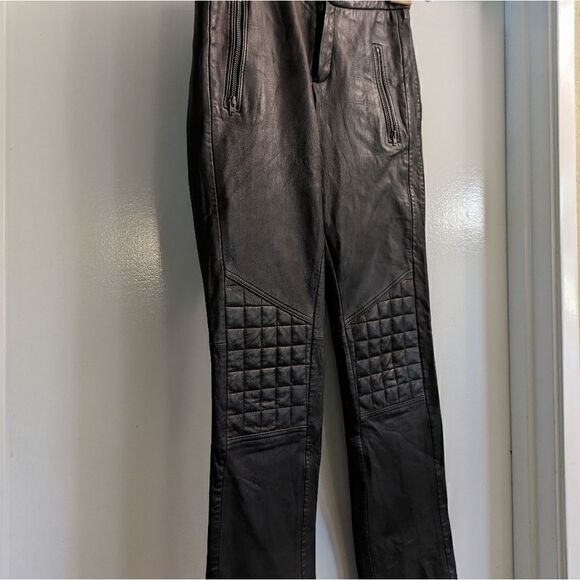 Maje Moto black leather pants - Picture 5 of 7